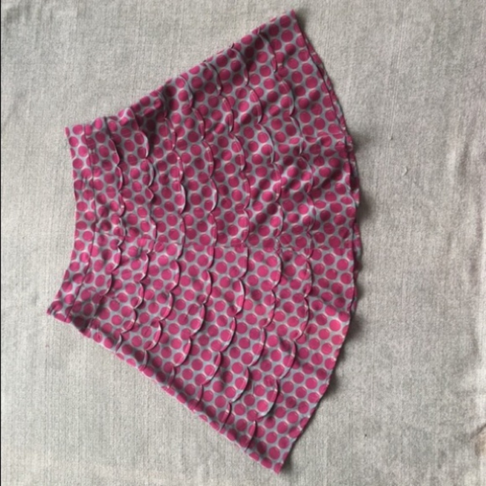 Marc Jacobs Spring Cherry Print Silk Skirt Sz 12